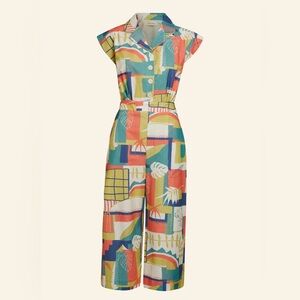 PALAVA “Francesca” multicolored jumpsuit, UK 12/US 8